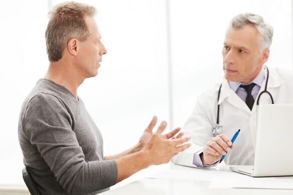 examination by a doctor for infectious prostatitis